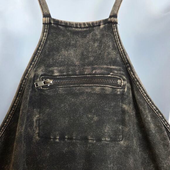 Zenana Womens Size Small/Medium Ash Black Acid Washed Jumpsuit Back Pocket - Picture 13 of 16